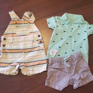 Lot 3 pieces baby boy spring summer clothing